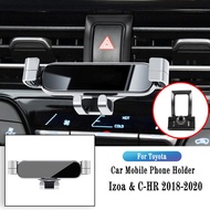 เจ้าของรถโทรศัพท์สำหรับโตโยต้า CHR 2018-2022แรงโน้มถ่วงนำทางยึด GPS ยืนเต้าเสียบอากาศคลิปหมุนได้สนับสนุนอุปกรณ์เสริมในรถยนต์