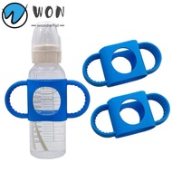 WON Silicone Bottle Handles, Easy Grip Narrow Design Baby Bottle Holder, BPA Free Universal Hands Fr