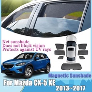 Car Mesh Sunshade For Mazda CX-5 KE 2013-2017 Magnetic Sunshades Side Window Visors Mesh Windshield 