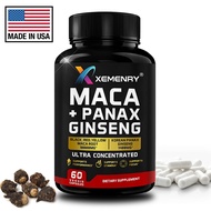 Maca + Panax Ginseng 11400mg - Testosterone Booster Stamina and Energy