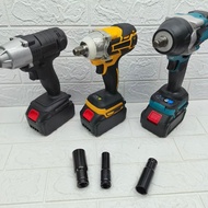 Battery Cordless Impact Wrench 1/2'' socket drive 700nm 400nm 200nm install hexagon nut Mesin Wrench