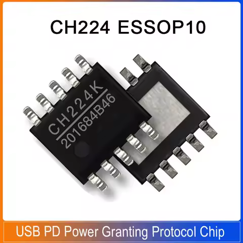 5/20/100PCS CH224K ESSOP-10 SMD CH224K USB PD Power Granting Protocol Chip Fast Charging IC USB inte