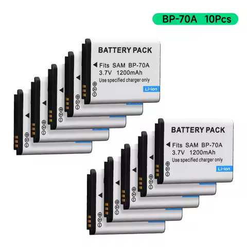 1-10PCS BP-70A BP 70A BP70A Rechargeable Li ion Battery For Samsung PL80 PL90 PL100 ES70 SL50 SL600 