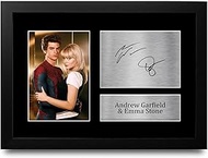 HWC Trading FR A4 Andrew Garfield & Emma Stone Spider-Man Gifts Printed Autograph Photo for Fans of 