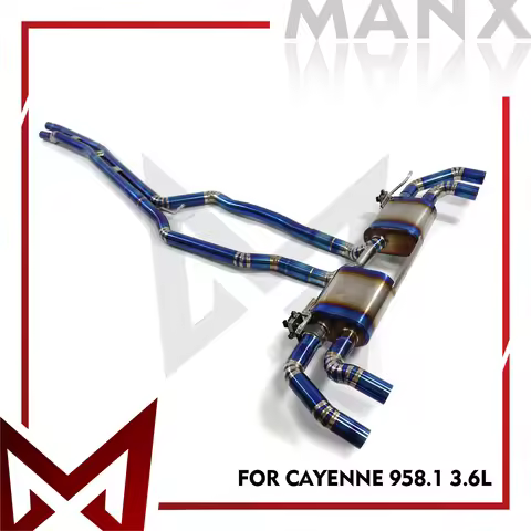 MANX Exhaust system for Porsche Cayenne 958.1 3.6L GTS 958 4.8L Catback pipe Electronic valve two pe