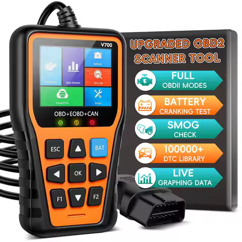 OBD2 Scanner Diagnostic Tool, Check Engine Code Reader OBD2 Scanner with Reset, Mode 6, Mode 8 & I/M