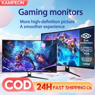 EXPOSE Monitor 24 Inch Curved 75/165Hz Pc Gaming Monitor Desktop Computer Built-in speaker