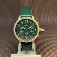 Fossil ES5239 Neutra Chronograph Green Eco Leather Strap Analog Women's Watch