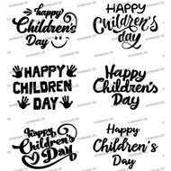 [READY STOCK] Happy Children Day Sticker for 18inch Aqua Bobo Balloon ( Heavy Duty Sticker )