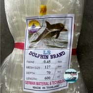045MM X 127MM (5") X 70MD X 600ML Jaring Pukat Ikan / Mata Lintang / Isi Kosong / Warna Putih / Thai