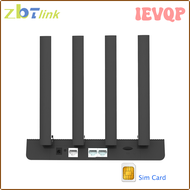 QWEER Zbtlink 4G WiFi Router SIM Card 300M 1200Mbps Home Hotspot 2.4ghz 5ghz Wi-Fi Roteador 2*LAN NL