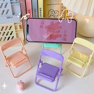 HUBERT Mobile Phone Holder, Mini Chair Decorative Mini Chair Phone Stand, Cute Plastic ABS Foldable Mini Phone Holder Women