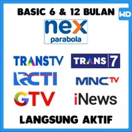 PROMO AWAL TAHUN 2024 PAKET BASIC NEX PARABOLA 6 &amp; 12 BULAN MURAH