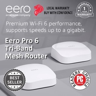 Amazon eero pro 6 Tri-band mesh Wi-Fi 6 router built-in Zigbee smart home hub alexa wifi range exten