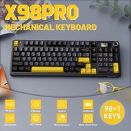 ATTACK SHARK X98 Pro Three-Mode Mechanical Keyboard, Hot-Swappable Gasket Mount, TFT Screen, RGB Gam