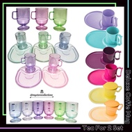 Tea 4 Two • Tea For 2 • deluxe Coffee Mug • Cressendo Mug Indo - Import (Glass • Tray) Tupwr