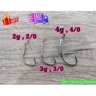 (READY STOK) Kail Soft Plastic Jig Head Soft Plastic Hook Mata Kail Worm Hook Leaded For Z.man Soft Lure