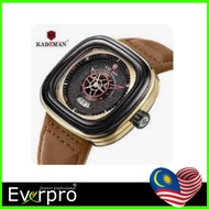 KADEMAN Men's Watch Square Design Sports 3TAM Fashion Leather Wristwatches NEW Business Casual Quartz