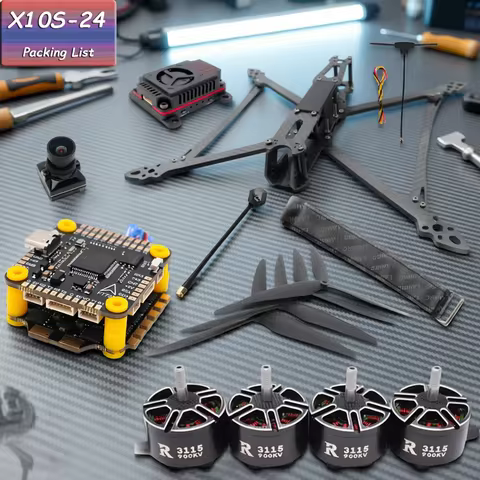 Mark4 V2 10inch 427mm Frame F722 Flight Control 60A ESC 3115 900KV Motor 1050 Propeller Camera VTX R