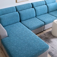 Elastic Sofa Cushion Cover Leaf Jacquard Sofa Cover 1/2/3/4 Seater Sofa Couch Cover Furniture Protector