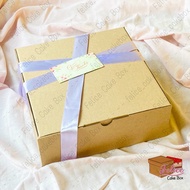 Code: BPS110 PIZZA BOX PACKAGE + 1 INCH SATIN RIBBON + THANK YOU CARD / HAMPERS BOX PACKAGE / HAMPER