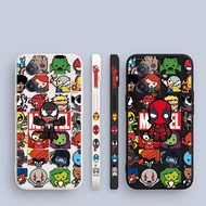 Venom Spiderman Deadpool Marvel Side Printed Liquid Silicone Phone Case For ONE PLUS 9R  9 8T 8 7T 7 6 Pro NORD 2 3 5G ACE 2V