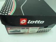 {D1415} Lotto樂得黑色+螢光綠RUN長方型鞋盒#245 /包裝盒/球鞋紙盒(只有盒子，沒有物品)