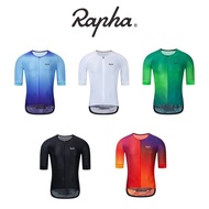 〖Power band〗RAPHA Cycling Jersey Short Sleeve Men Mountain Bike Clothing Racing MTB Bicycle Clothes Shirt Cycling Clothing