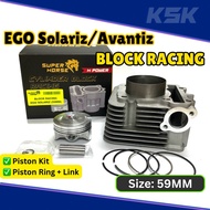 SUPER BLOCK RACING EGO AVANTIZ SOLARIZ 59MM SUPER BLOCK AVANTIZ YAMAHA BLOCK SCOOTER FURIOUS ONCE/SU