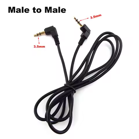 90 Degree Angle 0.5M 1M Audio Cable 3.5mm Male to Male Car AUX Speaker Stereo MP4 MP5 Audio Line Cor