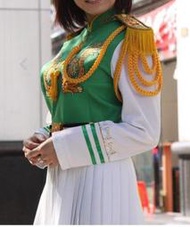 ╭＊水手服專賣店＊╯北一女儀隊綠衣 +白短裙(連身的) +肩章一組 +肩繩
