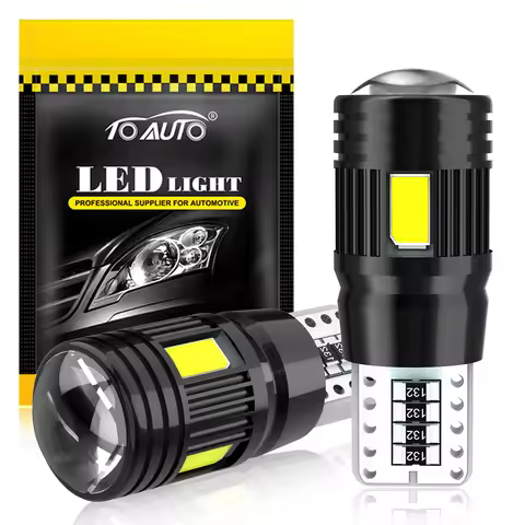 T10 W5W LED Canbus No Error 194 168 Bulb 5W5 5W 12V 1200LM Super Bright Car Interior Side Light Lice