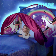 PHRGE Dream Tent for Kids Bed with Storage Pocket Foldable Kids Tent on Bed Mosquito Net Tent ERESE