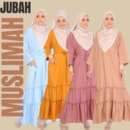 [Arabi fashion 22] Muslimah Jubah Plain Free size Labuh Nursing Friendly Jubah viral free size Loose Muslimah Dress