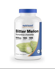 美國Nutricost Bitter Melon苦瓜素600亳克, 180粒膠囊