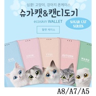 Korea Korea Big Head Cat Leather Case D193 Samsung A13 5G A23 5G M33 M53 M13 Phone Case Protective C