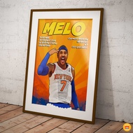 ️ Poster by Carmelo Anthony - NBA Wall Decal - Decorative Basketball Painting