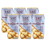 137 degrees Macadamia Milk Original 137 180ml x 6 Boxes
