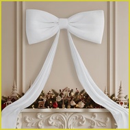 Christmas Bow Topper 70.8 Inches Large Velvet Festive Decorations Christmas Tree Topper for Home Liv