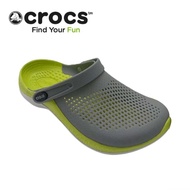 〖ใหม่เอี่ยมของแท้〗Crocs 2023 มีอักษรรองเท้าฟ้าผ่า 360 รองเท้าแตะกลางแจ้งผู้ชายรองเท้าแตะผู้หญิงรองเท้าแตะรองเท้าชายหาดนุ่มกล่องเทป