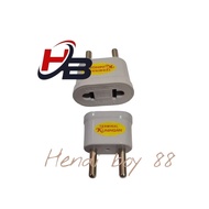 Flat plug over plug (plug connection)