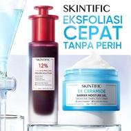 SKINTIFIC - 2PCS Peeling Exfoliating Set | 12% Acid Peeling Solution Serum AHA BHA PHA Facial Exfoli
