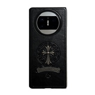เคสโทรศัพท์ Huawei MateX3/X5 Chrome Hearts ป้องกันรอยขีดข่วนแบบพับได้พร้อมโลหะ 3 มิติ หนัง ดีไซน์เรโ