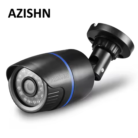 AZISHN 2.8mm wide IP Camera 1080P 960P 720P HD P2P Motion Detection RTSP email alert XMEye 48V POE S