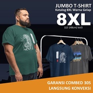 KATUN Bigszie 30s Cotton Knitto Men's Distro T-Shirt 8XL LD148 Black Navy Burgundy Army Vol3