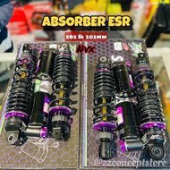 ESR PREMIUM PURPLE NVX ADJUSTABLE REAR ABSORBER 285MM & 305MM