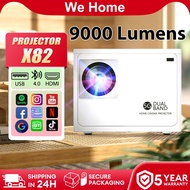 Projector X82 9000 lumens Portable Projector Ultra HD 2160P Android Mini Projector WIFI LCD Led