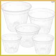 Clear Plant Pots with Drainage Orchid Holes for Plants Decor  zhiyuanzh