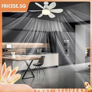 [fricese.sg] 2 In 1 Ceiling Fans with LED Lights 6 Blades 3 Gear Adjustable for Garage Office