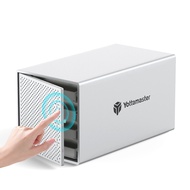 Yottamaster 4 Bay External Hard Drive Enclosure with Cooling Fan for 2.5/3.5" SATA HDD/SSD Direct At